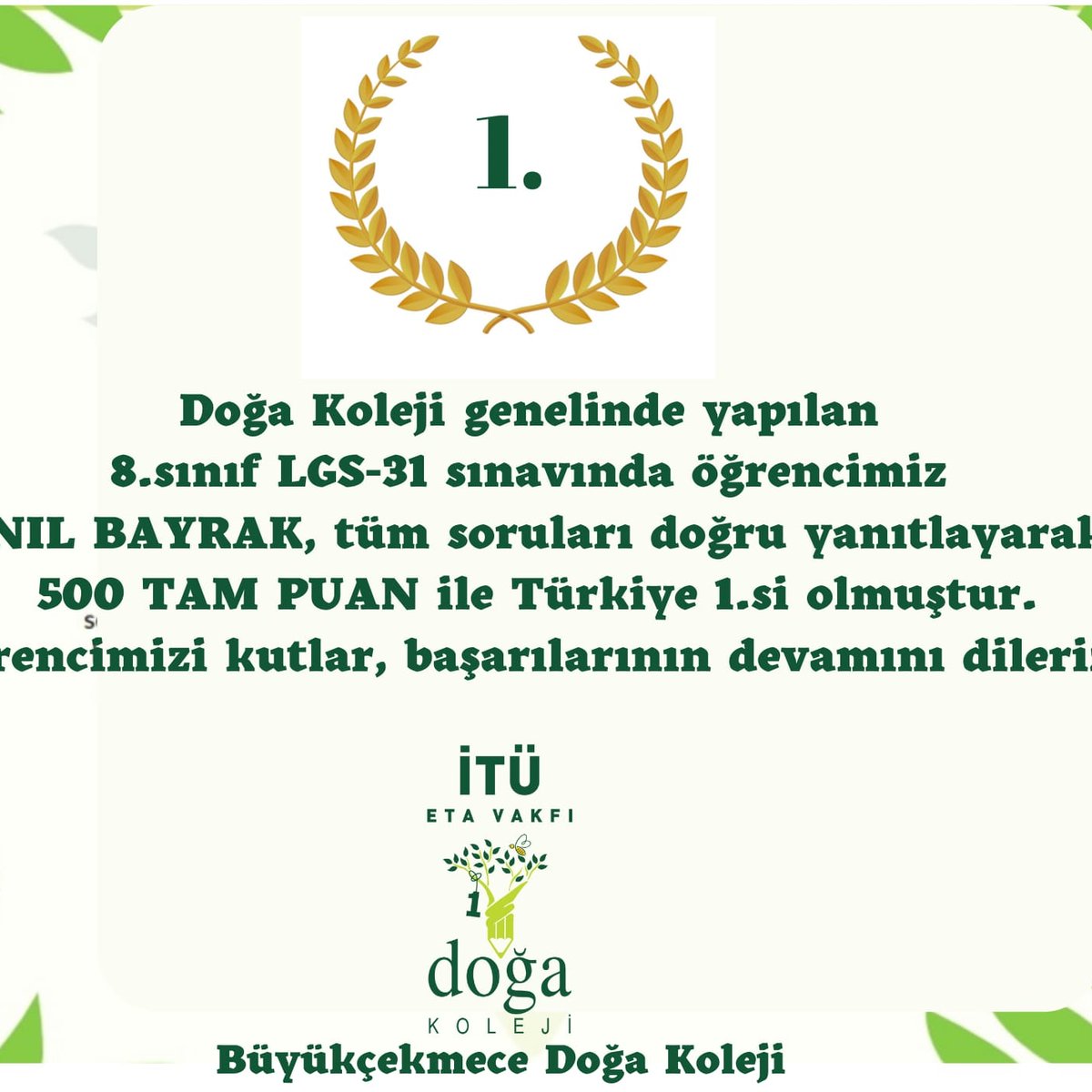 Canan (@canansokeli) on Twitter photo Öğretmenlerimizi ve öğrencimizi tebrik eder, başarılarının devamını dileriz 🥇 <a href="/DogaOkullari/">Doğa Koleji</a> @itucekmecedoga <a href="/binici_yesim/">Yeşim Binici Köseoğlu</a> Öğretmenlerimizi ve öğrencimizi tebrik eder, başarılarının devamını dileriz 🥇 <a href="/DogaOkullari/">Doğa Koleji</a> @itucekmecedoga <a href="/binici_yesim/">Yeşim Binici Köseoğlu</a>
