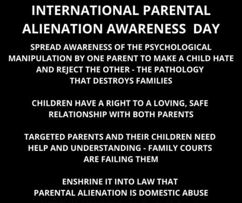 25th April #ParentalAlienationAwarenessDay
