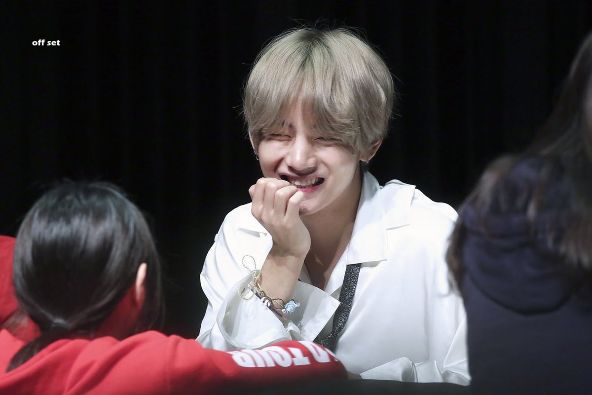 The way Taehyung gets shy 🦋