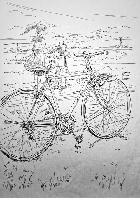 絵描きがなんで絵を描くか

なんて、馬鹿なことを今更考えてみる。

それは、目の前の紙なり画面なりに

なんか素敵なものを封じ込めたいからじゃないかと。

思ってるだけじゃカタチにならない。

絵は、思った事を
眼の前でカタチにする魔法だ。

いや、カタチにしないと
思いが届かないのかも。 