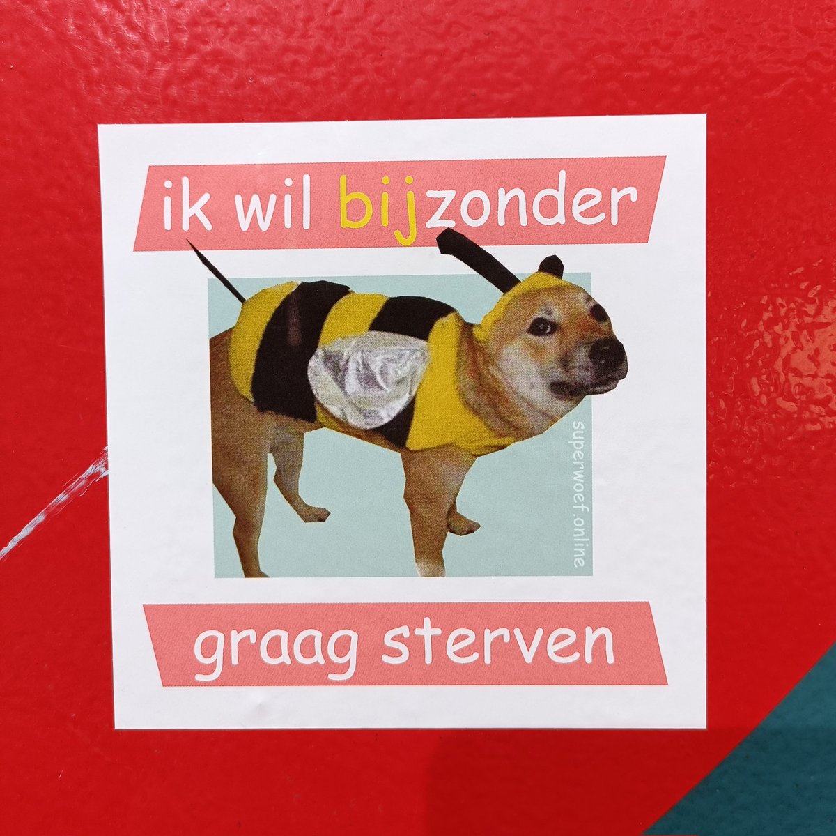 Lees meer over de Bijzonder Blijdschapsloze Bij b'van Blijham via: superwoef.online/blog/2022/03/3…