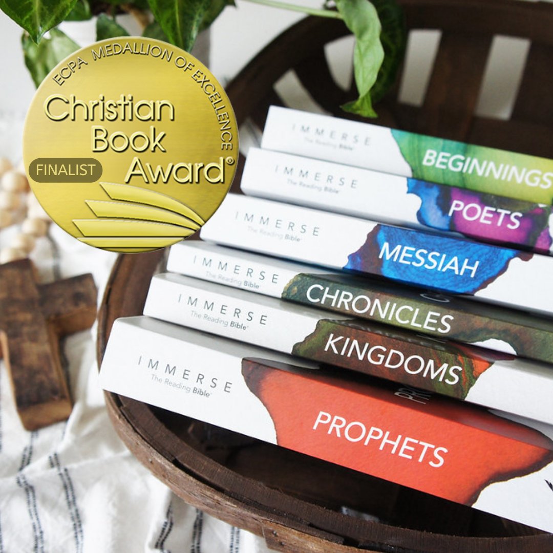 NLTverse's tweet photo. We are so excited that Immerse has been nominated for the ECPA 2022 Christian Book Awards in the Bible Category. Learn more about Immerse https://t.co/R6PQ6vXzH2

#NLTBible #ReadWell #Immerse #ECPA #ChristianBookAwards #ReadingBible #BibleInBookForm https://t.co/hAEkNDZGXK