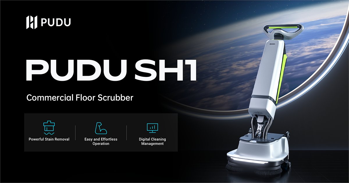 PuduRobotics's tweet photo. Pudu Robot 2.0 - PUDU SH1
Commercial Floor Scrubber

#PUDUSH1  #PuduRobotics #PuduJourney #PuduSolutions #DeliveryRobot #AI #Robot https://t.co/4dNmAWmmqN