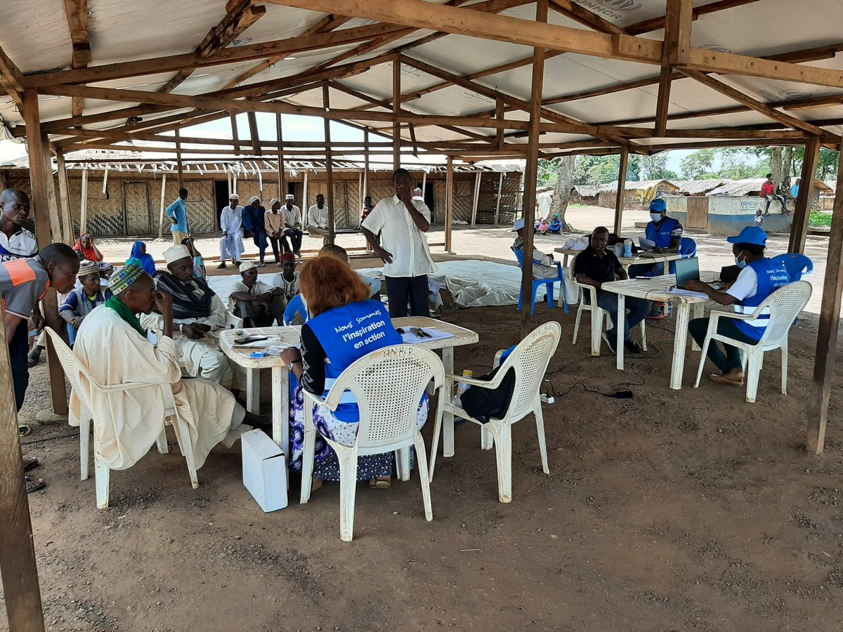 VNUCameroun's tweet photo. Meet Sarah, John and Blandine @UNVolunteers supporting @RefugeesCmr operation in #Batouri. They are currently collecting and verifying data on the #voluntary_return intentions of #CAR refugees. https://t.co/a9eHoyEF5G