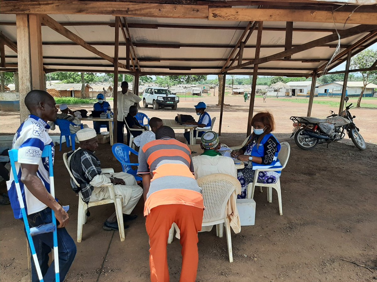 VNUCameroun's tweet photo. Meet Sarah, John and Blandine @UNVolunteers supporting @RefugeesCmr operation in #Batouri. They are currently collecting and verifying data on the #voluntary_return intentions of #CAR refugees. https://t.co/a9eHoyEF5G