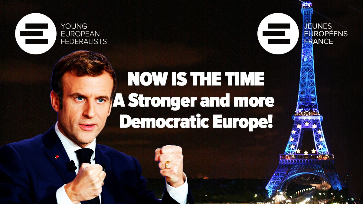 With <a href="/JeunesEuropeens/">Les Jeunes Européens - France</a>, we call for <a href="/EmmanuelMacron/">Emmanuel Macron</a>'s second term to be dedicated to a stronger Europe. As citizens during #CoFoE demand an #EUConstitution, we need a Convention to develop it and establish a true political union! 🟢🇪🇺
#StrasbourgSummit
jef.eu/news/open-lett…