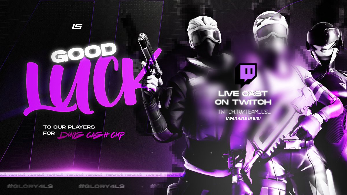 TeamLS's tweet image. 🇫🇷 | Bonne chance à tous pour la Cash Cup Duos ! Suivez notre progression sur Twitch de 14h à 17h et de 19h à 22h. 

🇬🇧 | Good luck to everyone for the Cash Cup Duos ! Follow our progress on Twitch. 

🎙twitch.tv/team_ls_ 
🎙 

#Glory4LS