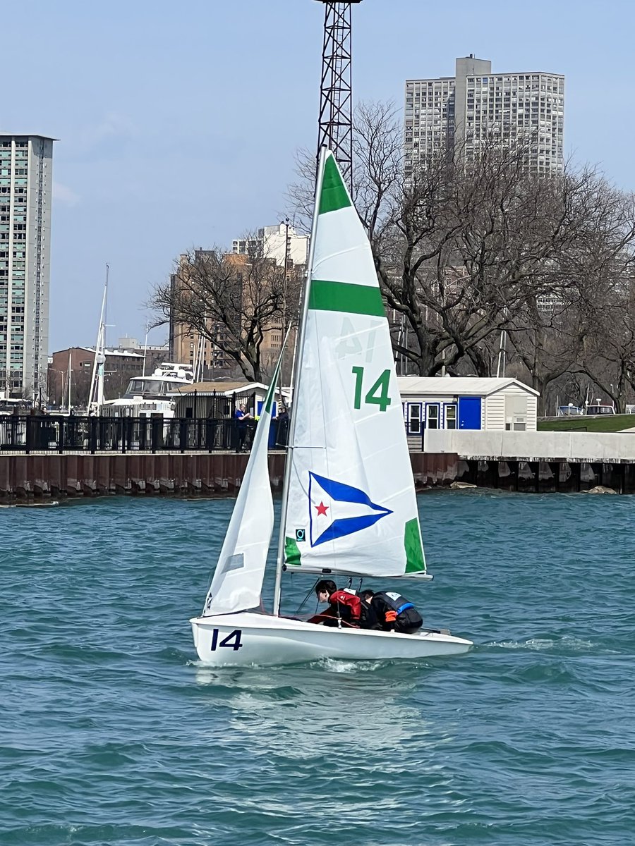 Big breeze day in open waters of Lake Michigan. SSE breeze moving left. 16-26 knts Puffs 25-35 knts. Racing in Lake Michigan &amp; in harbor with a mooring field - shifty and puffy. Then back out in the lake. Very trying and sporty days with time spent in the 42 degree green room.