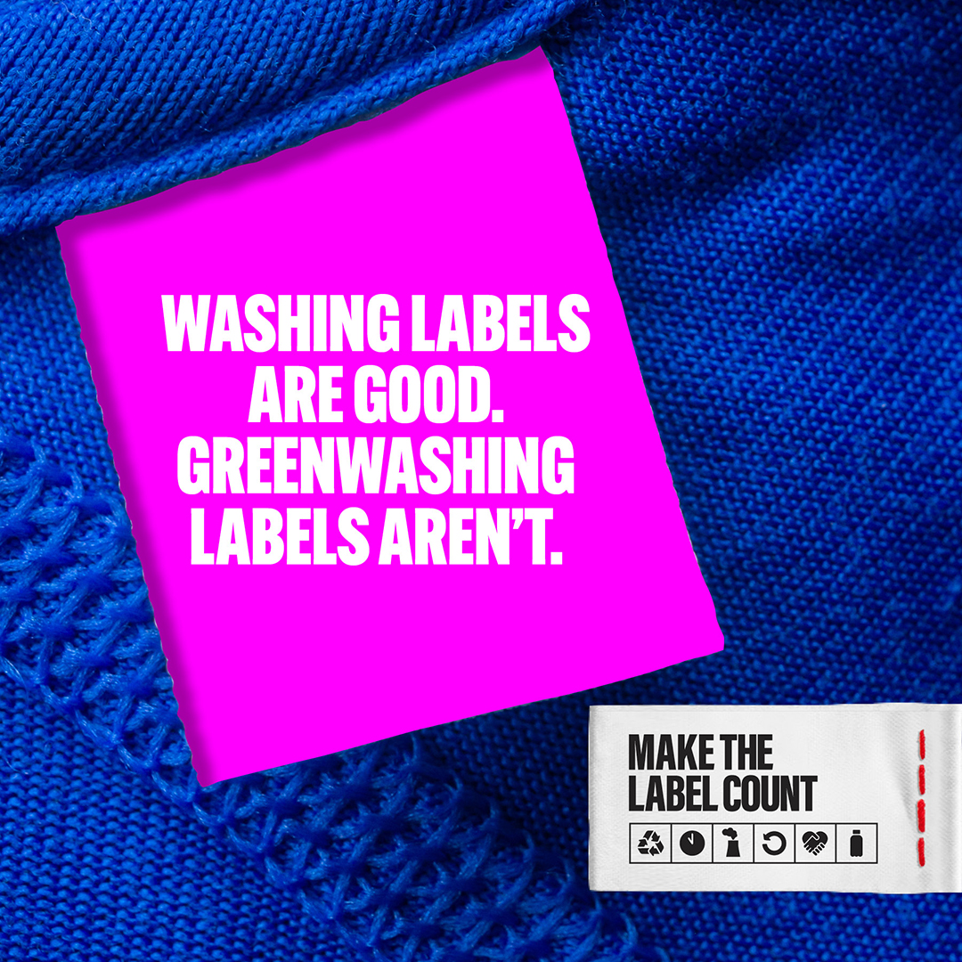 MakeLabelCount's tweet photo. The European Commission could make huge strides in helping consumers choose more sustainable clothes with the upcoming green claims proposals. But the plans will only be credible if the PEF methodology is complete. #MakeTheLabelCount