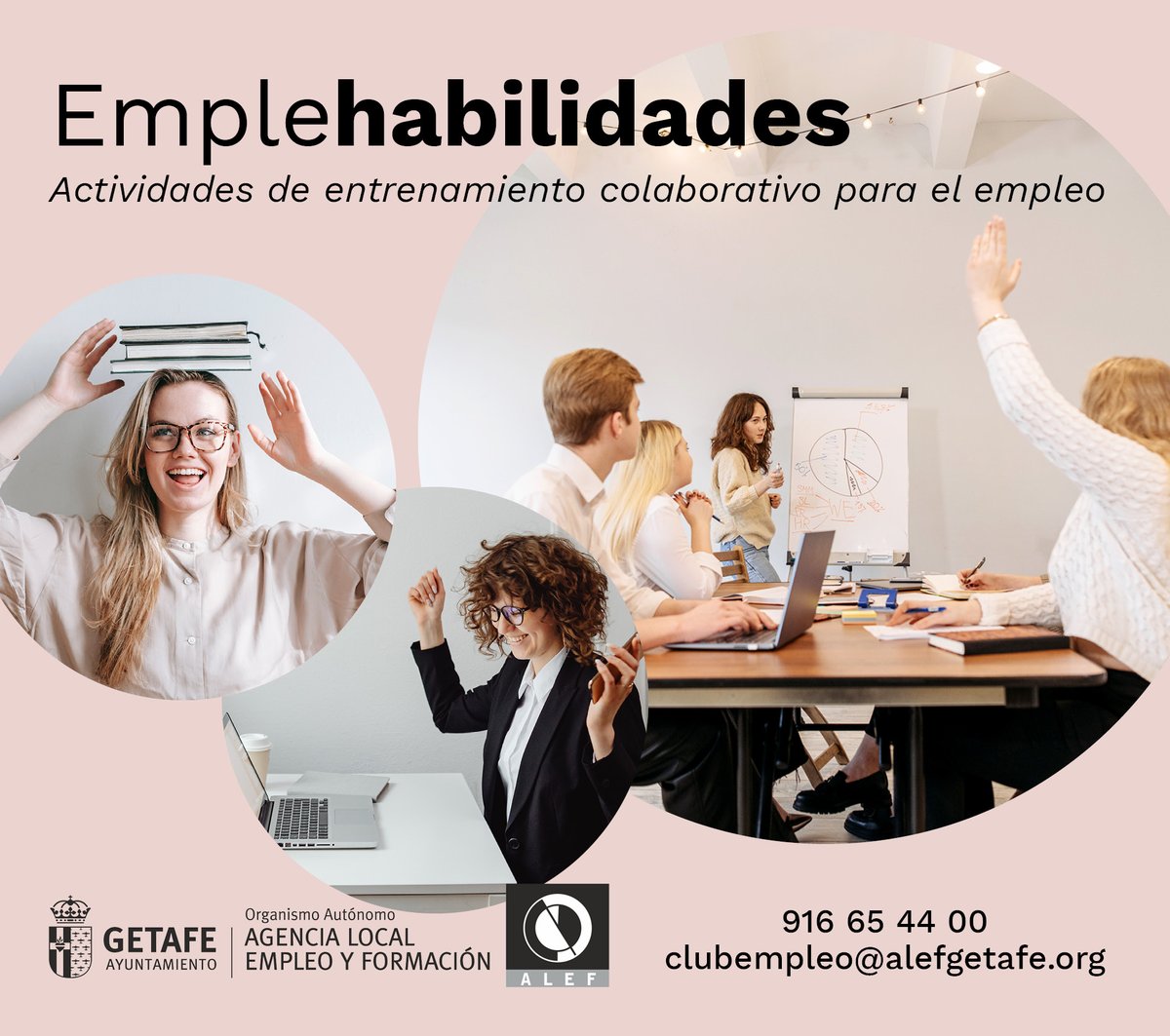 alefgetafe's tweet photo. Si estás en desempleo, puedes apuntarte al nuevo programa “Emplehabilidades” que desplegamos para que entrenes y desarrolles las habilidades transversales imprescindibles que se requieren en el mercado laboral actual. 👉Mira el programa e inscríbete: https://t.co/Q4XV2jjiBv https://t.co/k3LFrqK0Vg
