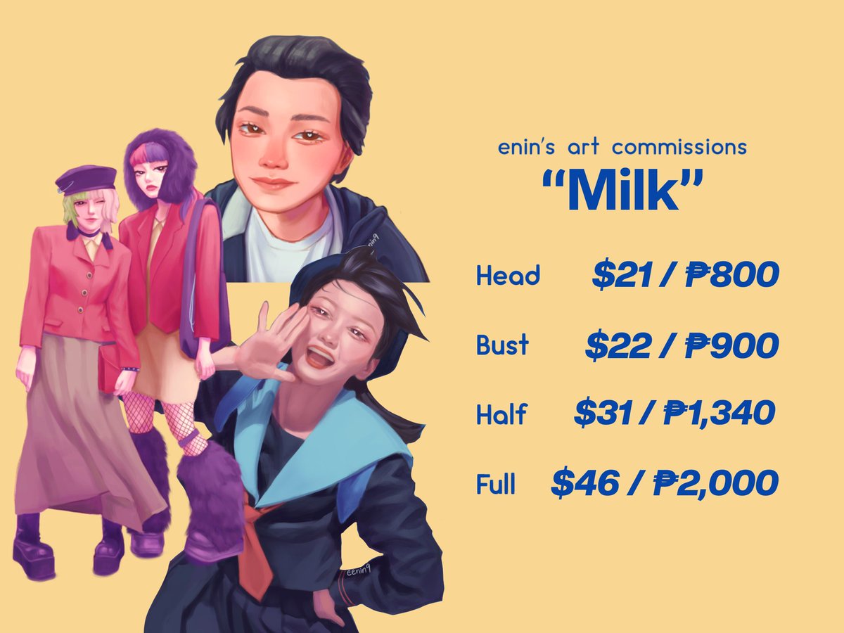 eenin9's tweet photo. 🍓 COMMISSIONS OPEN 🍓

Hi! I'm Enin, a freelance illustrator. I draw people as well as sceneries. If you're interested in commissioning me, just send me a message on any of my socials! 

(PS. Rates may vary) 

📱 Twitter/Instagram/Tiktok: @eenin9
💌 Gmail: eenin09@gmail.com https://t.co/gBHCuPATUr