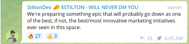 CryptoMatt87's tweet photo. #STILTON DEV continues to deliver, wonder what he has up his sleeve next??? 👀🧀

@StiltonMusk 
https://t.co/hllfqTl6uS
https://t.co/8kSkBURsh0
https://t.co/pIq8NXWGcP

$STILT #STILTONARMY $MRI $FCC $SMOL $SANI $CAW $CULT $APE $BEND $MINER $ADRT $SNIPE https://t.co/0DU0AXGln4