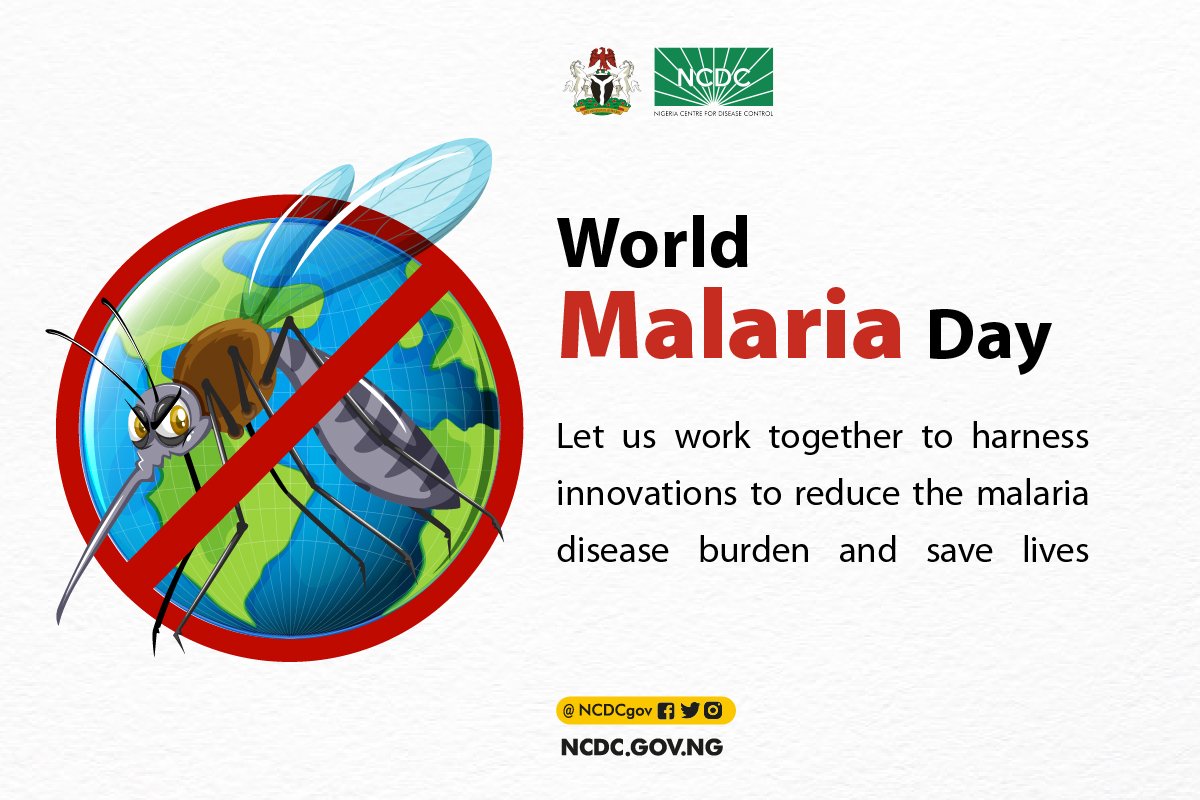 NCDCgov's tweet photo. Malaria, like several other diseases, is preventable by harnessing disease-burden reduction innovations.

This #WorldMalariaDay2022, we join our voice with the global community to call for investments that bring new approaches to ensure resilient &amp; equitable health systems. https://t.co/NxrBhLzgQ5