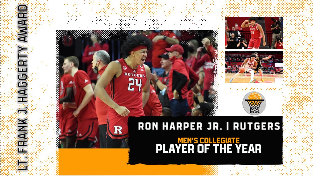 BREAKING! #HaggertyAwards 89th LT. FRANK J. HAGGERTY AWARD: Men's Met Area Collegiate Player of the Year, by the Met Basketball Writers Assn. will be handed tonight to @RUAthletics @RutgersMBB 🏀🗽

RON HARPER, JR! 🏆👏
Story at metbasketballwriters.org