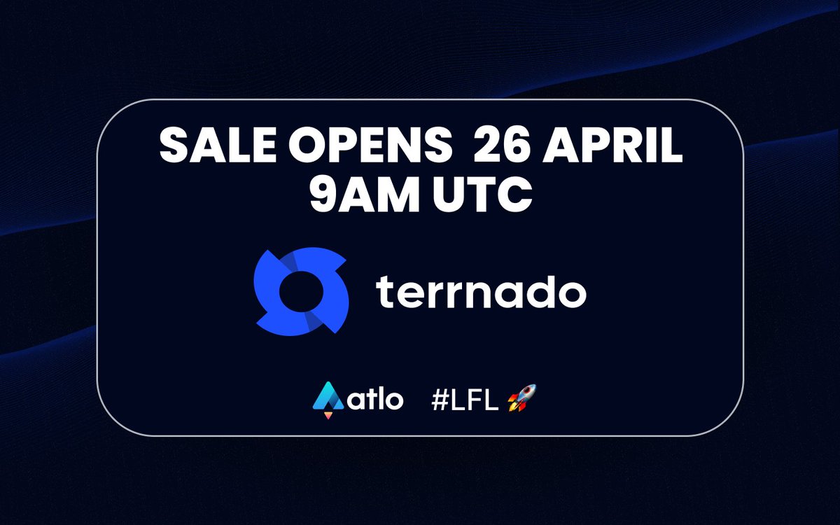 Fuzion_App's tweet photo. The @TerrnadoCash raise kicks off in less than 24 hours. It will be a 48 hour window. Anyone can participate, but your chances are a LOT better when you have an #AtloRating! https://t.co/N5zNxLIrW3
#LFL 🚀 https://t.co/y21QOf9eNE