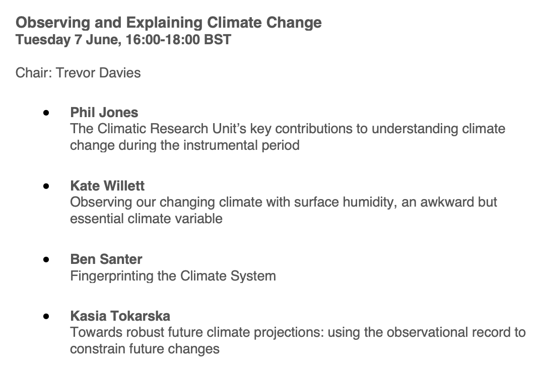 Then on 7 June (1600-1800 BST), we have "Observing and Explaining Climate Change" which will cover different aspects of the instrumental climate record plus how it is used to attribute the causes of climate change and to constrain future changes.
Register: eventbrite.co.uk/e/cru50th-obse…