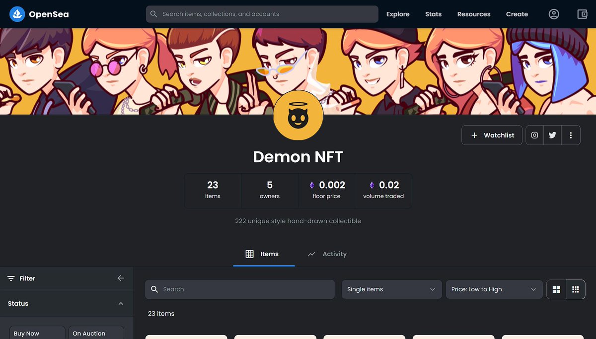 dgc_club's tweet photo. [ HELP ME !!! #ScamAlert  !!]
Please report this #fake #NFT  demon.nft on Opensea
https://t.co/1tYvRM3OU3
and Fake Twitter account tho.
https://t.co/qQbgdu7JWy
---
We available only on Paras
https://t.co/89GnfqGsjN
--
Thank you 😟 https://t.co/BVqYJkojjy