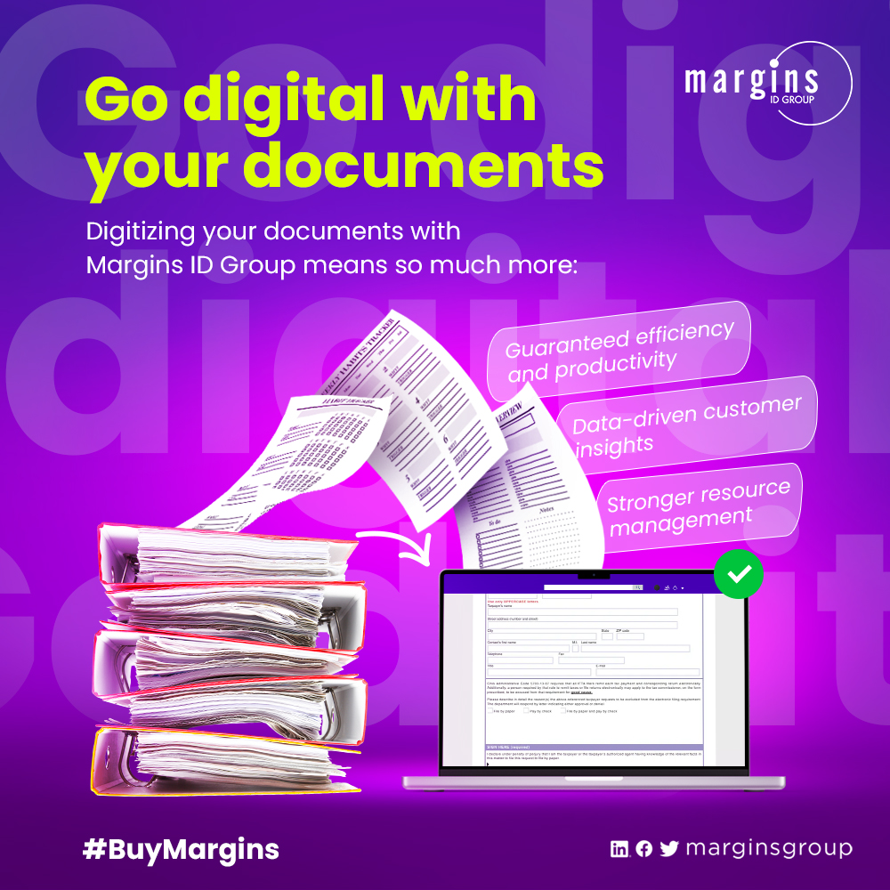 MarginsGroup's tweet photo. Paper records are vulnerable to many risks. Switch to the digital era today, and enjoy easy access to your information anywhere, anytime.

#Digitalization #MarginsToGo #MarginsGroup https://t.co/wWRAbP0ZJJ