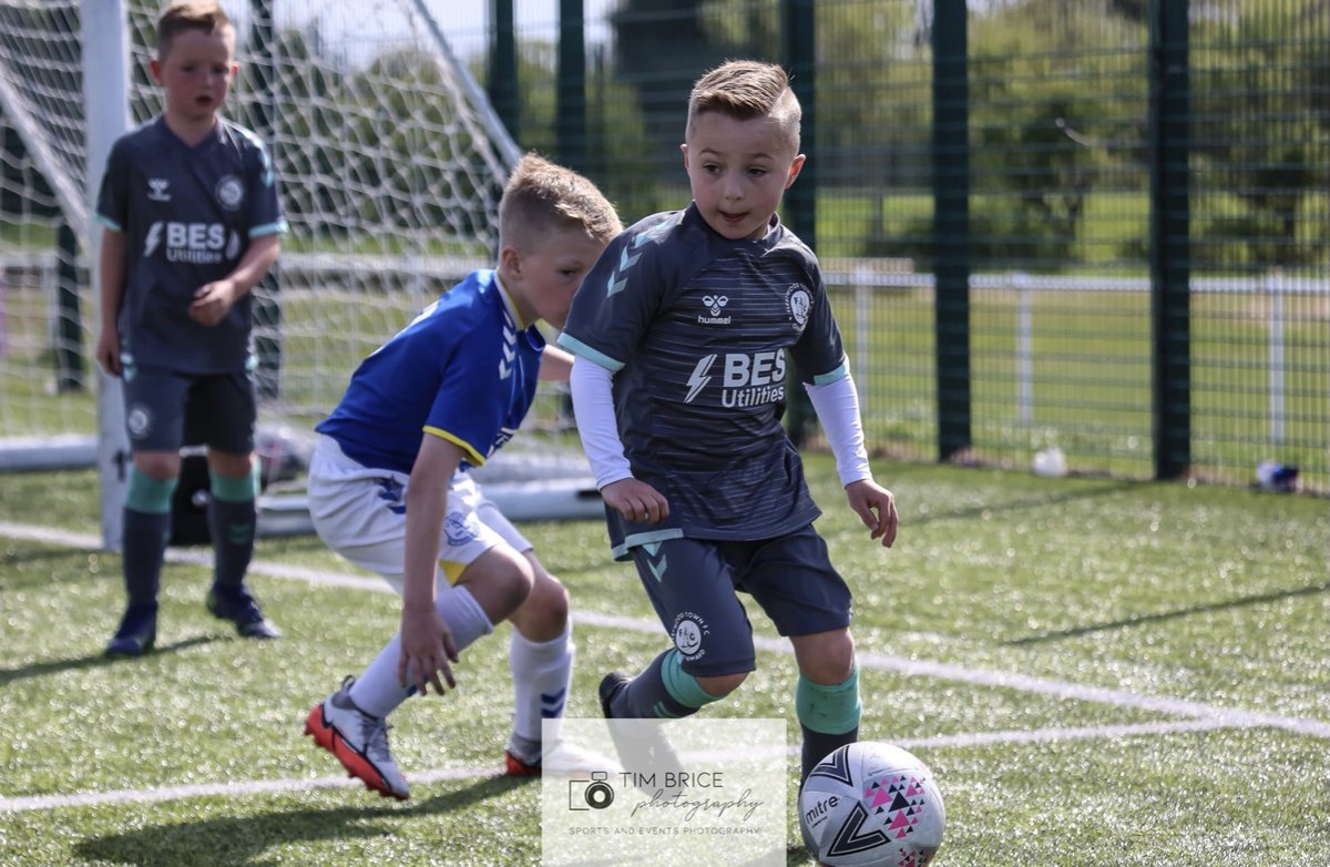 AcademyFTFC's tweet photo. A fantastic day in the @PoolfootFarm sunshine for our U8s tournament yesterday! Well done to Poolfoot Trophy winners  @officialcufc and Poolfoot Cup winners @EvertonAcademy  🏆🥇!  Huge thanks also to  @TimBricePhotog1 for  capturing the day’s  action 📸⚽️☀️! https://t.co/krsyRrQLRw