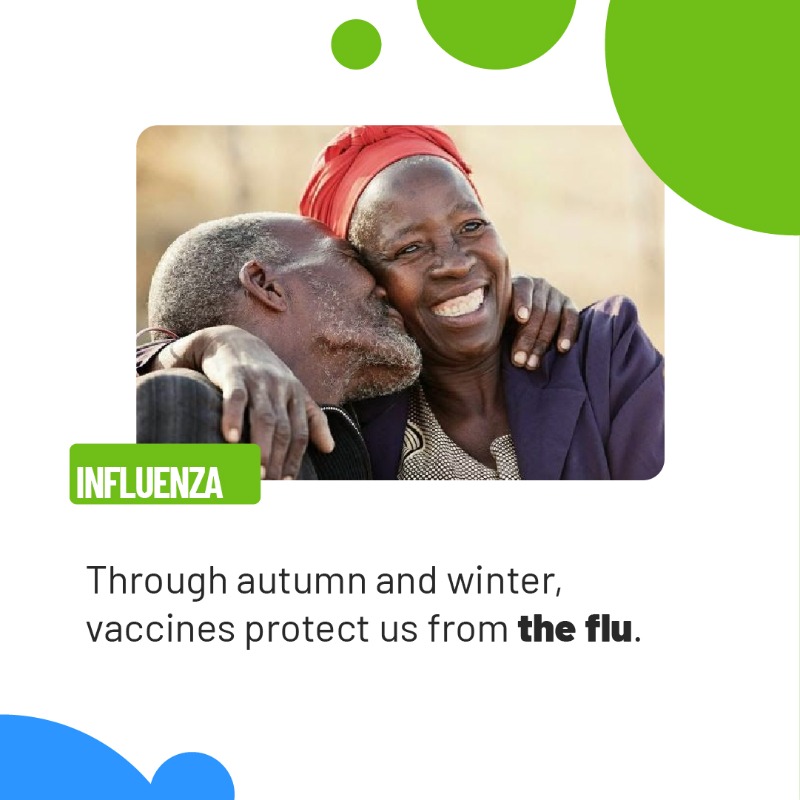 WHO's tweet photo. Vaccines accompany us through our life-course &amp; protect against:
Cervical cancer
Cholera
COVID-19
Diphtheria
Ebola
Hep B
HPV
Influenza
Japanese encephalitis
Malaria
Measles
Meningitis
Mumps
Pertussis
Pneumonia
Polio
Rabies
Rotavirus
Rubella
Tetanus
Typhoid
Varicella
Yellow Fever