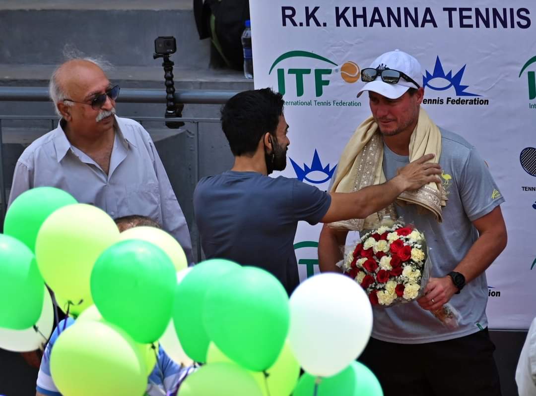 AITA__Tennis's tweet photo. Opening ceremony of ITF World Junior Tennis Competition (WJTC) Asia/Oceania Final Qualifying 2022.
#R.K. Khanna Tennis Stadium
#WJTC
#U14 Boys'
#Aita_Tennis https://t.co/F1S9eOeYRh