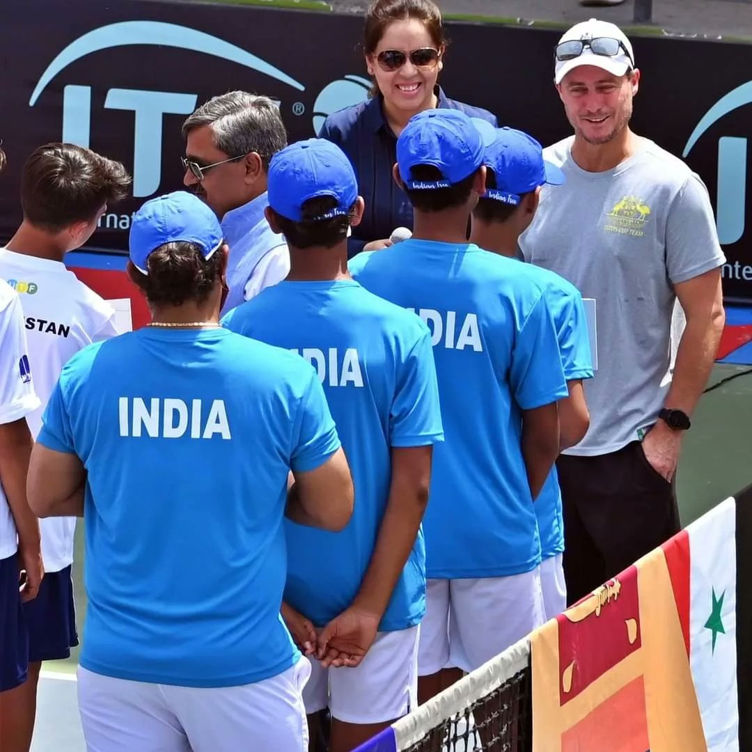 AITA__Tennis's tweet photo. Opening ceremony of ITF World Junior Tennis Competition (WJTC) Asia/Oceania Final Qualifying 2022.
#R.K. Khanna Tennis Stadium
#WJTC
#U14 Boys'
#Aita_Tennis https://t.co/F1S9eOeYRh
