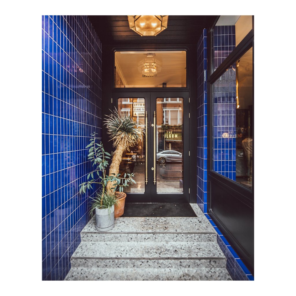 When you spot the blue tiles, you know you've arrived. Head inside and make yourself at home.