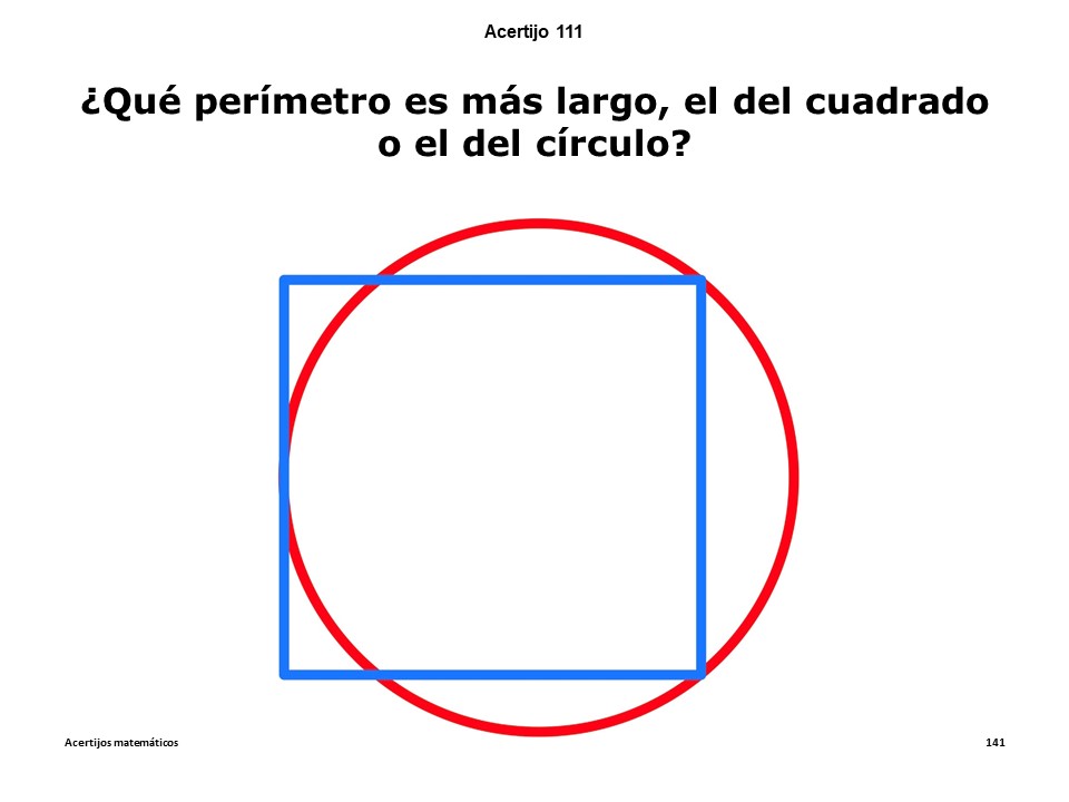 Otro acertijo matemático, ¿te atreves?

RECUERDA: Todos los días a las 20:30 pongo un nuevo acertijo, ayudando a desarrollar la imaginación y creatividad, y potenciando el espíritu crítico y la capacidad para interpretar resultados y sacar conclusiones, para que no te manipulen.