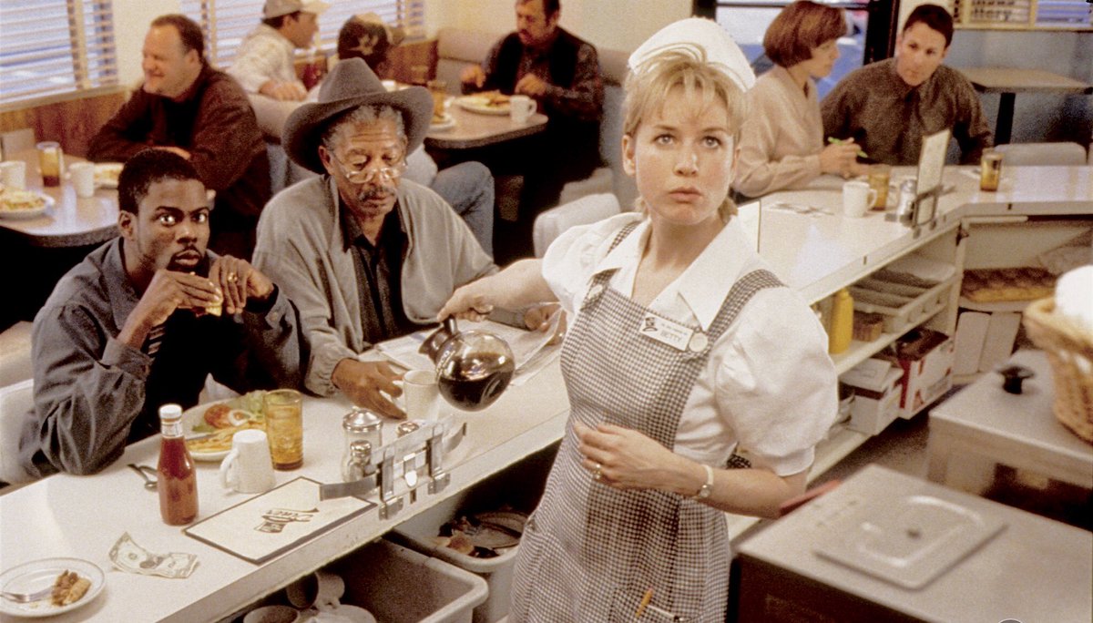 #RenéeZellweger, Chris Rock and Morgan Freeman “NURSE BETTY” 
(2000) dir. Neil LaBute

🎬#FilmTwitter🎥 🎂