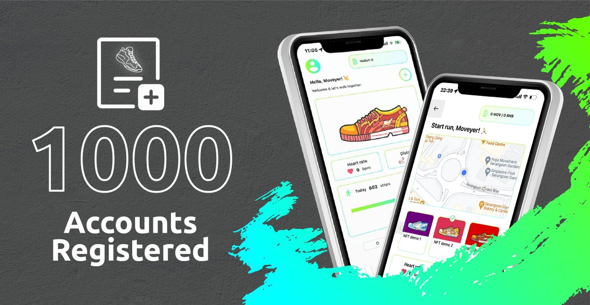 MOVEYOfficial's tweet photo. $MOVEY 🏃‍♀️🏃CLOSING iOS TEST VERSION ON TESTFLIGHT
📃 #Movey 's iOS TEST VERSION ON TESTFLIGHT registration program has reached 1.000 REGISTERS! 
🏃‍♂️Don't hesitate about submitting your bug report here:
 👉 https://t.co/d5SFPrerdu
#M2E #MoveToEarn #Move2Earn https://t.co/FAx9l2rmz5