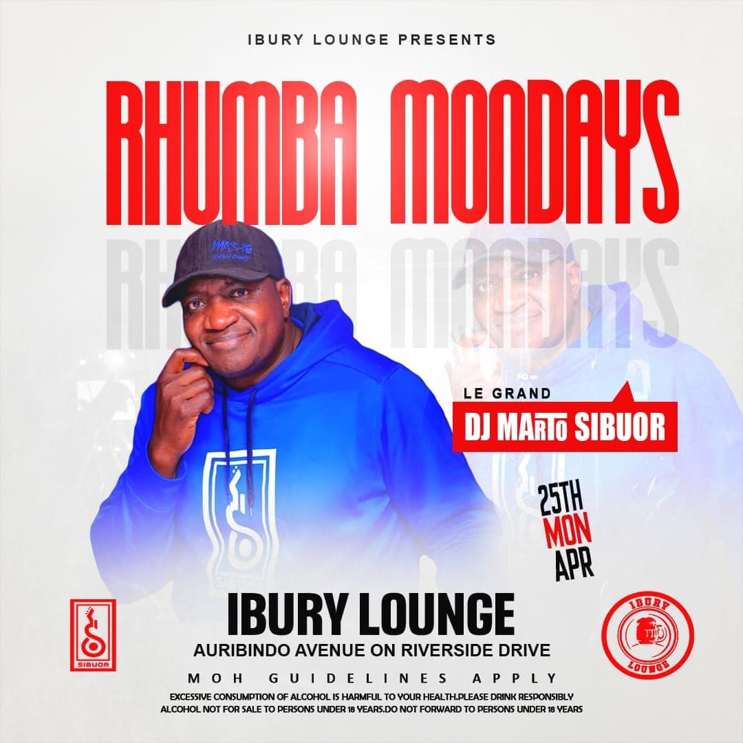 SibuorMartin's tweet photo. Monday's we refresh the week with cool RHUMBA
@ibury_lounge
Come experience uptown Rhumba music
Karibuni tuchape dose ya Monday
#teamsibuormartin
#sibuorwear
#niteoutkenya
#eventskenyah
Tolekaaaaaaaaaaa... https://t.co/7GxKNQ9msU