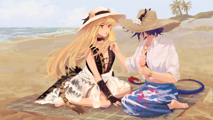 🐯🐲🏖️
#Arknights 