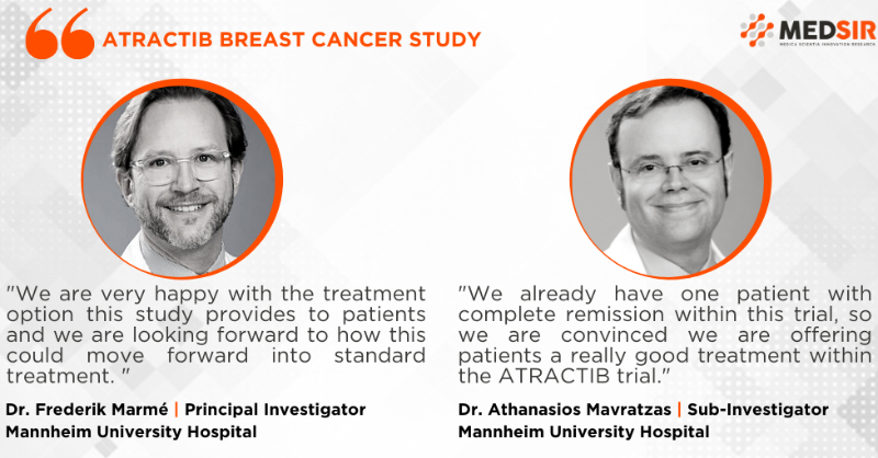 wearemedsir's tweet photo. Our #ATRACTIB trial to evaluate the efficacy and safety of first line atezolizumab in combination with paclitaxel and bevacizumab in patients with advanced or metastatic triple-negative #breastcancer is 80% recruited and will be presented at #ESMOBreast22 next week!
#TNBC