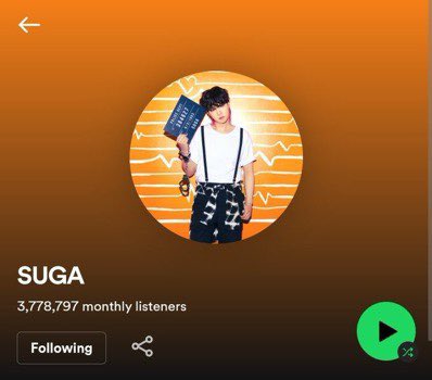 FollowTrick_AR's tweet photo. —  ¡Los perfiles de Spotify de SUGA, J-Hope y RM de @BTS_twt han sido actualizados! https://t.co/AGjt4awLL2