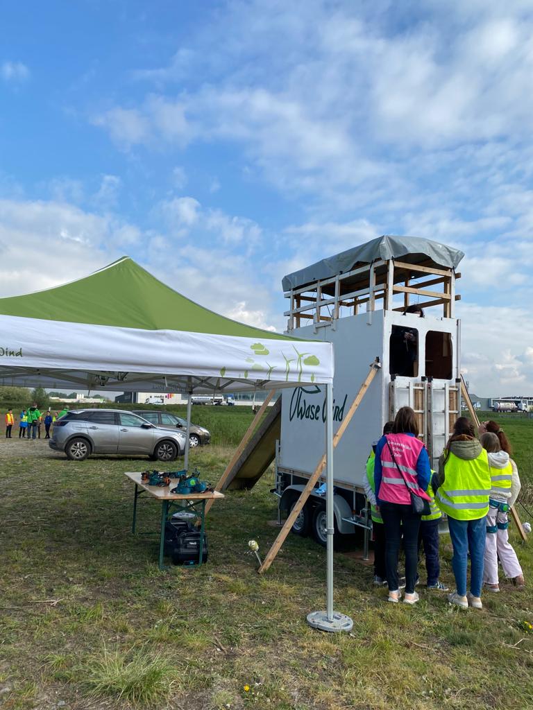 Een nieuwe lente, een nieuwe bezoekweek voor 1.000 jongeren uit het Waasland en Scheldeland bij onze Goeiende windturbines in Zele. Welkom!