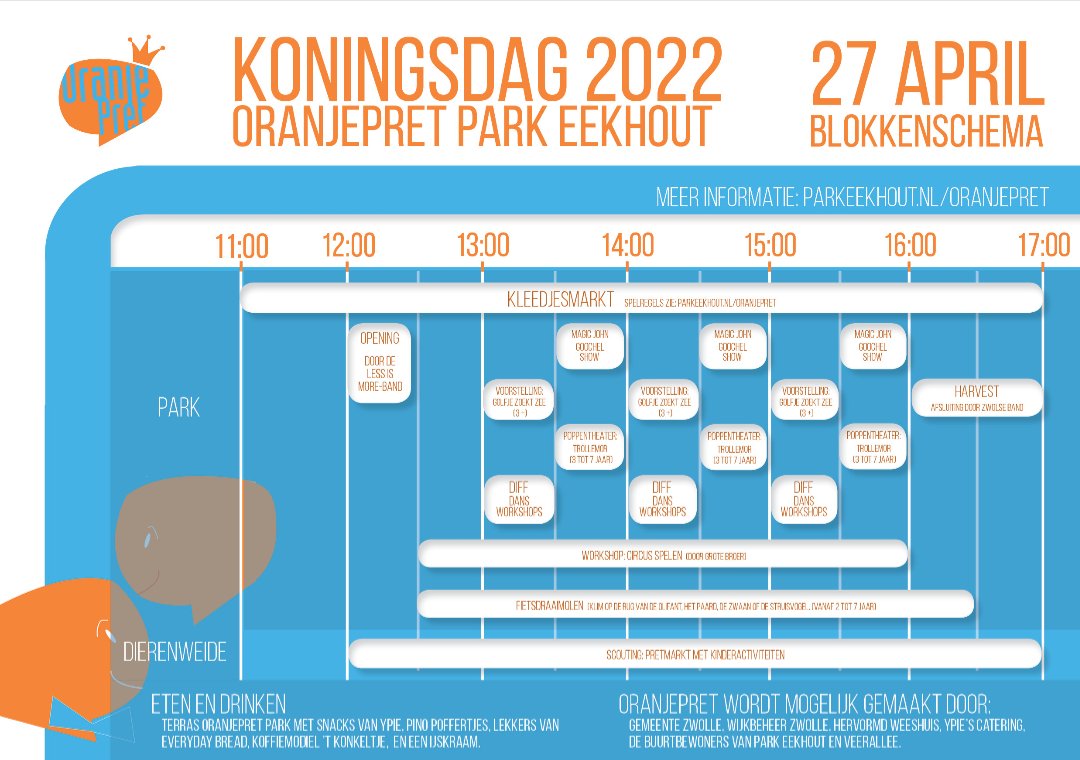 trollemorNL's tweet photo. Woensdagmiddag 27 april Koningsdag 2022 zijn wij in ParkEekhout te Zwolle #Oranjepret https://t.co/K6SLe8npyG