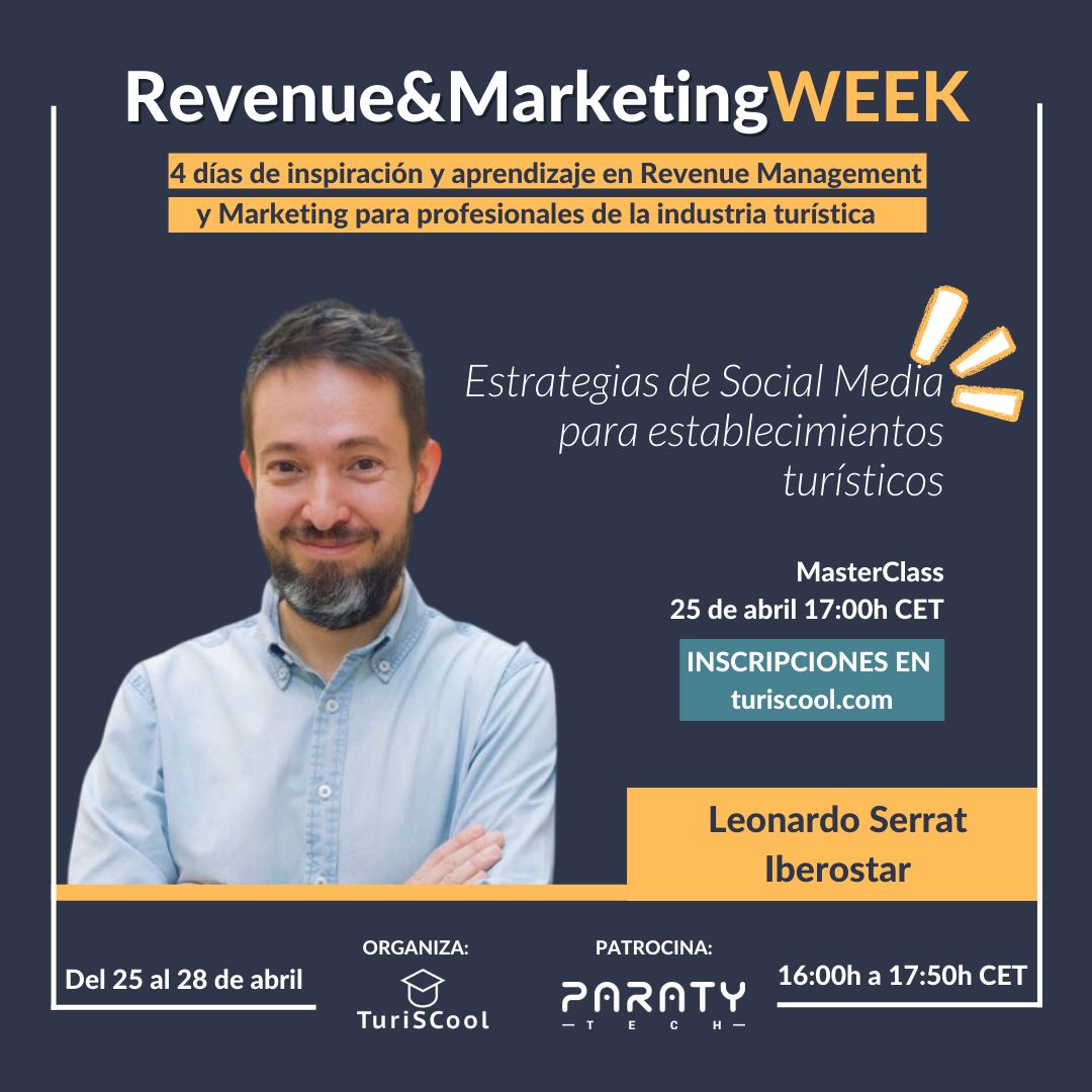 LeoSerratSM's tweet image. Hoy a las 17hs estaré participando en la Revenue &amp;amp; Marketing WEEK hablando de estrategias de Social Media.
Muchas gracias #TuriSCool por la invitación.

Puedes registrarte aquí: turiscool.com/revenue-market…

#RMWEEK