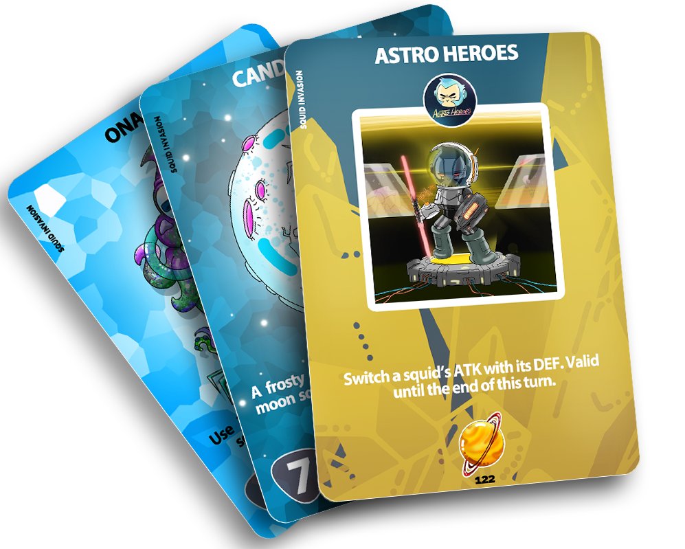 Squid_Invasion_'s tweet photo. #LUNAtics Check out our new Card Collab! 🔥

This Special Effect Card is dedicated to our friends @_Astro_Heroes 👀

Show some ❤️for this amazing project!

🏆 Win 1 OG spot 
✅ Follow @Squid_Invasion_ + @_Astro_Heroes  
✅ RT + Join https://t.co/RKzRt5dnlA

#TerraNFTs $LUNA $UST https://t.co/rYHUU5lq86