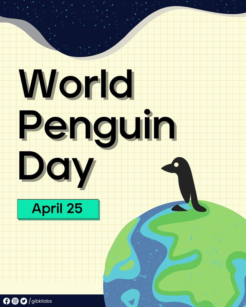 Did you know that a group of penguins in water is called a Waddle? Cute right! 🐧

Today, April 25th, is World Penguin Day! Learn more about the star of Gibki's logo through Green Peace UK.

Link: ift.tt/tayD3lS 

#CreateWithGibki #Blockchain #MetaverseNFT