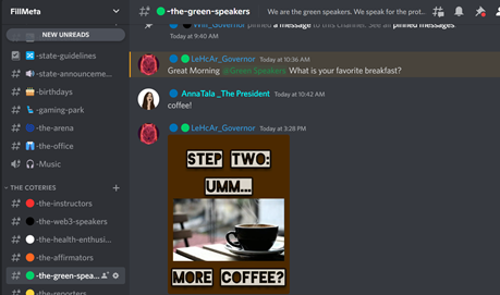 FillmetaC's tweet photo. Coffee? Join our growing discord community --> https://t.co/MvAo97bNym
#NFT #opensea #nfts
#nftcollector
#nftcommunity
#cryptoart
#digitalart
#crypto
#nftartist
#FillMeta
#Discord https://t.co/foM9oESWiU