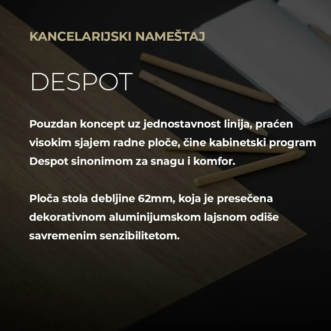 byKTITOR's tweet photo. DESPOT - Prestižnu formu radnih i konferencijskih stolova iz ovog programa, upotpunjuju dodatni elementi – komode i biblioteke različitih formi i dimenzija sa otvaranjem na dodir i staklenim frontovima u alu ramu. https://t.co/JREeXDcmm5