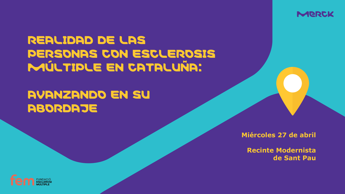 ConLaEM's tweet photo. El 27 de abril os esperamos en #Barcelona al encuentro "Realidad de las personas con Esclerosis Múltiple en Cataluña: avanzando en su abordaje", organizado desde @merck_es con @FundacioEM , en el Recinte Modernista de Sant Pau. #realitatEM ¡Inscribete https://t.co/cy3t3fZu6e ! https://t.co/R5jEiOJRva