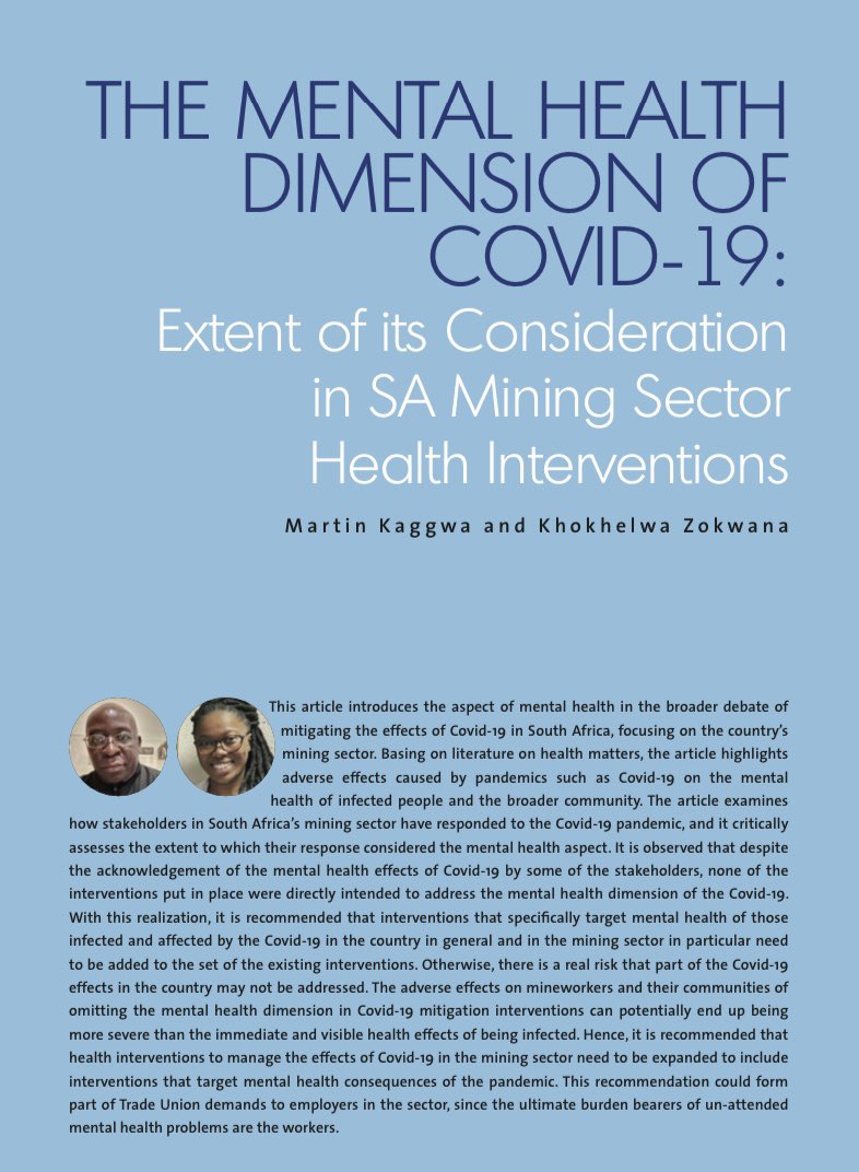 Satri_official's tweet photo. Have you ever paid attention to your state of mental health since the COVID-19 pandemic? Here’s an interesting read on The Mental Health Dimension of COVID-19, from SATRI’s Newsletter. Find the full article on: https://t.co/zSzNzEObuv https://t.co/SOb90mZMTF