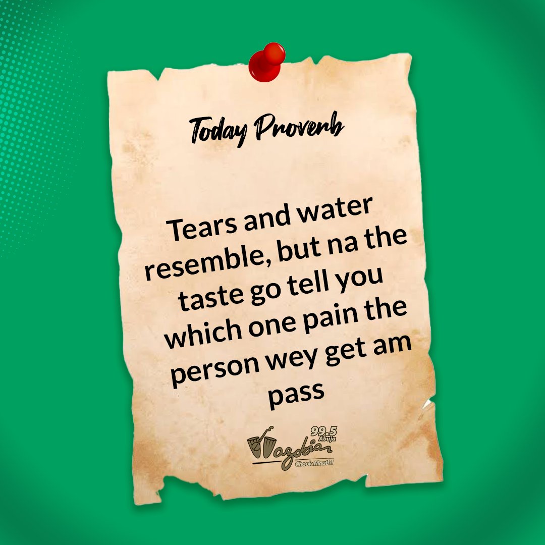WazobiaFMAbuja's tweet photo. You gerrit?
#todayproverb #chookmouth https://t.co/5GfsFSY6zk