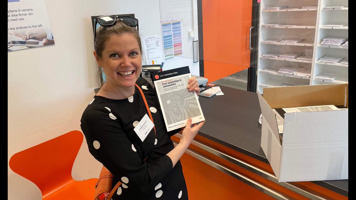 Thesis is ready for defence! On Friday April 29 I am defending my thesis «From Automobility to (Auto)mobility: Studies of Car-Sharing Practices in Sustainability Transitions of Mobility Systems» sv.uio.no/tik/forskning/…