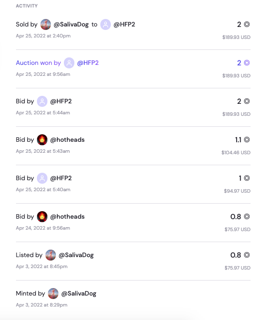 The auction has ended!
Thank you 
@HotHeadsSOL
 for winning the auction
I really appreciate it 🙏🙏

Also, thanks to 
@HotHeadsSOL for the amazing bid 

👇👇
formfunction.xyz/@SalivaDog

#NFTCollection #NFTCommunity #NFTS #SOL #NFTdrop #nftcollector #NFTartists #SolanaNFTs