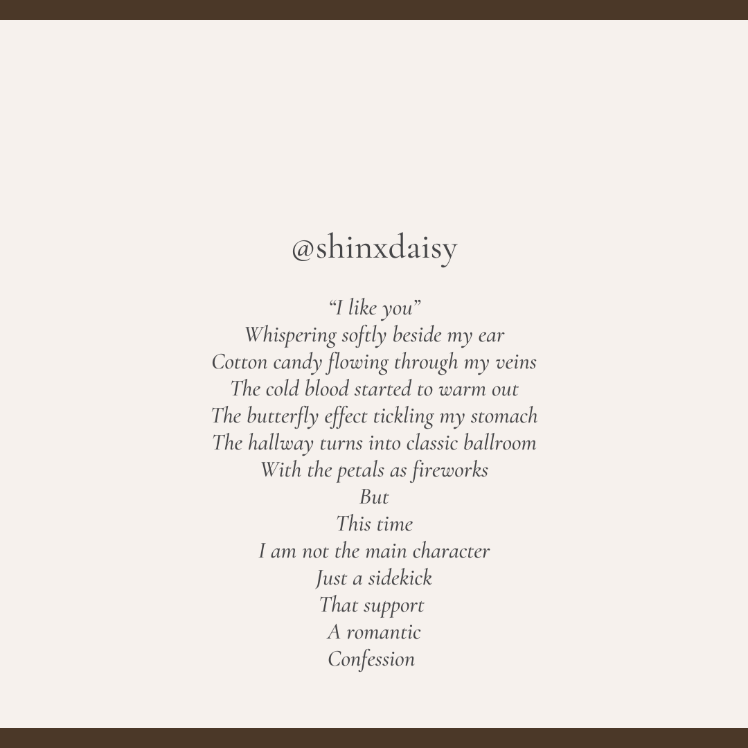 shinxdaisy's tweet photo. #mypoem #tweetpoem #tweet_poem #stayathome #poet #writer #beauty #poetry #poetrylovers #poetrycommunity #PoetsTwitter #PoetsSupportingPoets #notetionstory https://t.co/p2dwoYpA8l
