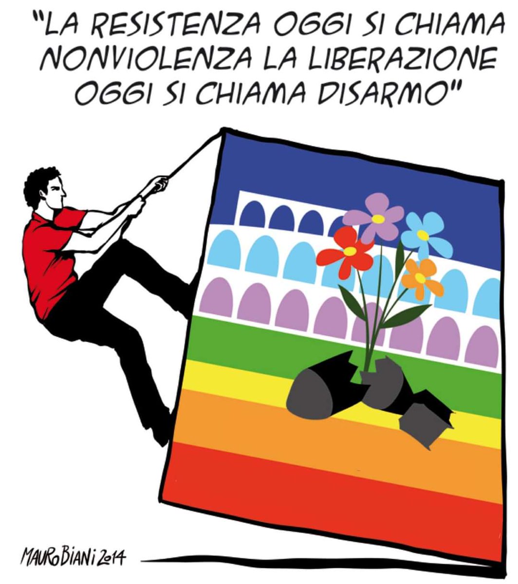 MPsicoterapeuta's tweet photo. #25aprile #pace #nonviolenza #disarmo #resistenza #liberazione https://t.co/SdYdCRQnuo