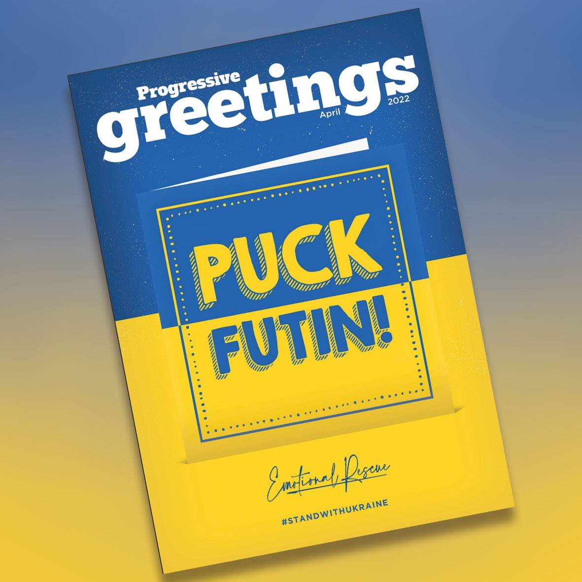 ERescue1's tweet photo. We are really pleased with our front cover of Progressive Greetings this month featuring a design from our Jam & Toast range. #StandWithUkraine #pgbuzz #progressivegreetings #greetingcards #emotionalrescue https://t.co/WCPi8l2Qli