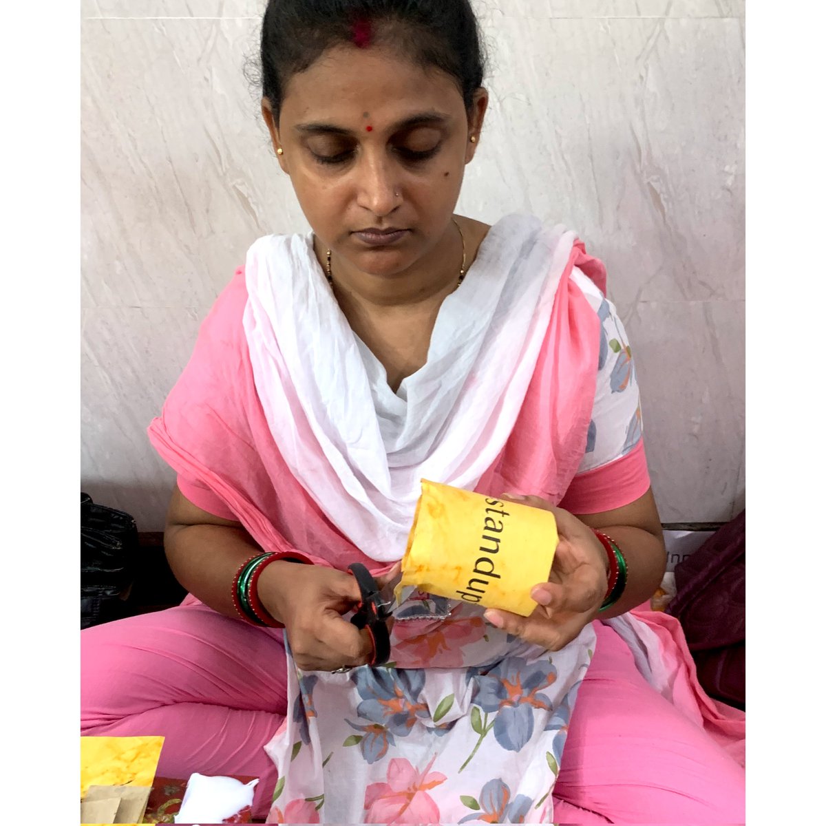 AfterTaste2012's tweet photo. The Artisans of Aftertaste meticulously designed a tea light guard signifying how these fellows shone like a beacon for the children and their families and stood up for India. 
#standupforindia #lightofknowledge #TogetherWeCan 
(2/3) https://t.co/Uz33O9NRE2